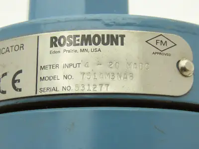 Rosemount 751AM3NAB Field Signal Indicator 4-20mA DC Meter Input 0-50 PSI