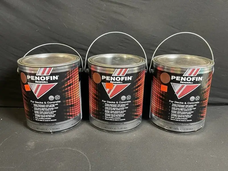 Penofin Renewal for Decks & Concrete Terra Cotta - 3 x 1-gallon Cans