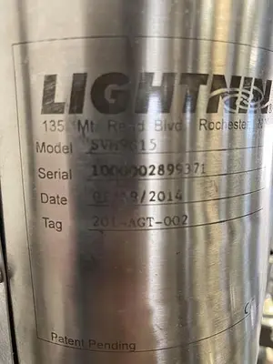 USED 2014 ALLEGHENY BRADFORD 171 LITER STAINLESS STEEL JACKETED REACTOR 45 PSI W/ AGITATOR