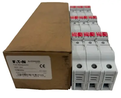 NEW 3 COUNT EATON BUSSMANN CHM3DIU FUSE-DISCONNECTOR 690V 32A