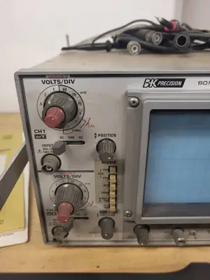 BK Precision Model 1560 60MHz Dual Time Base Oscilloscope with Manual and Probes