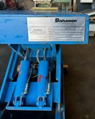 USED BISHAMON 4,500 LB. SCISSOR LIFT