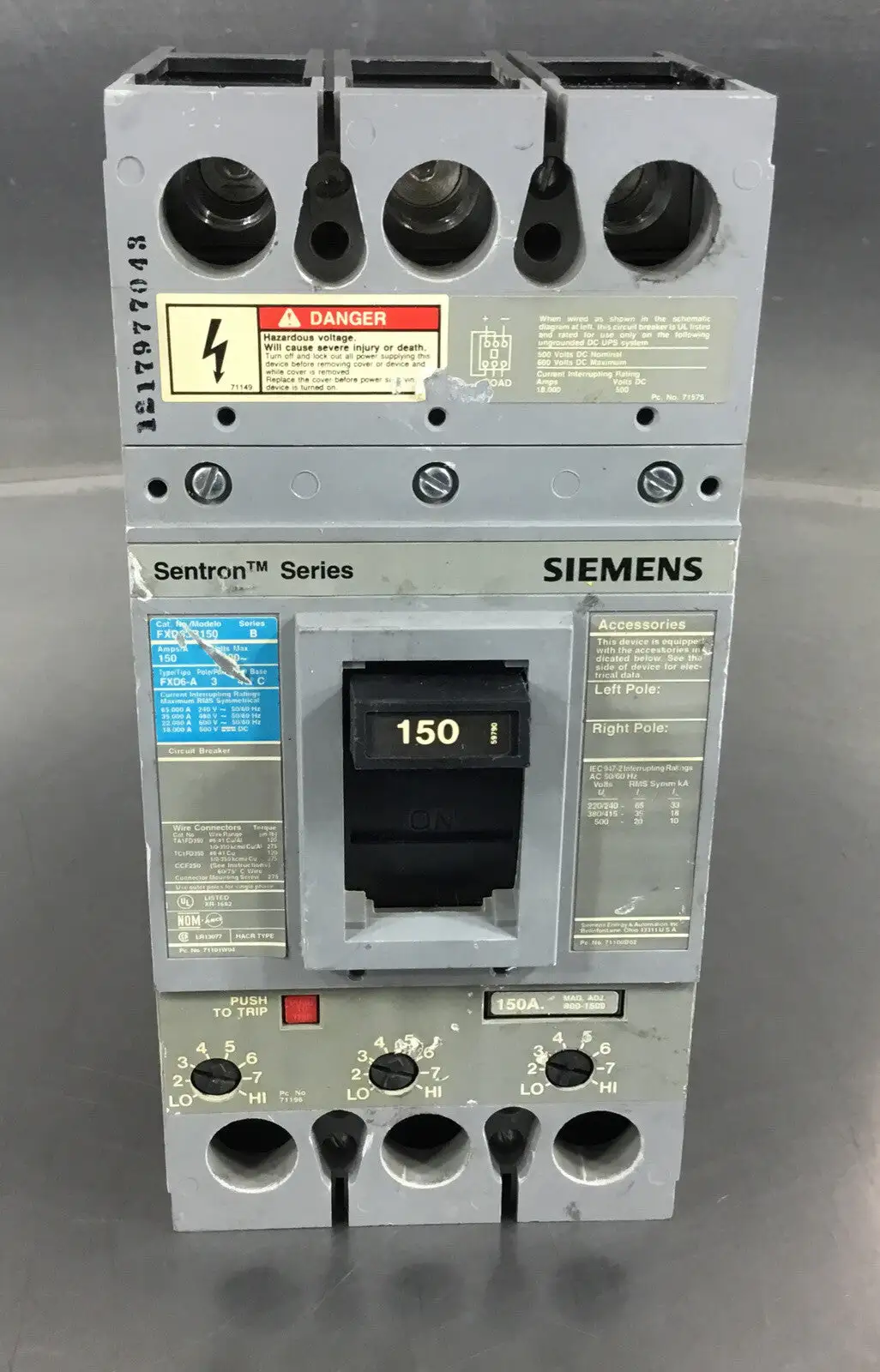 USED Siemens FXD63B150