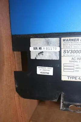 USED WARNER ELECTRIC SV3000 DRIVE