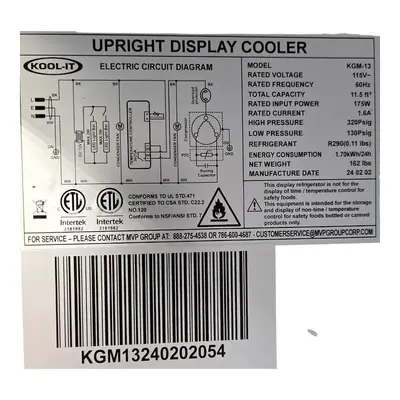 USED KOOL IT KGM-13