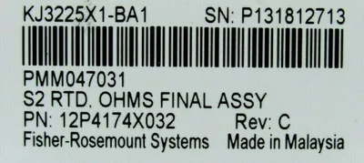 USED FISHER ROSEMOUNT DELTA V 12P4174X032 INPUT MODULE KJ3225X1-BA1
