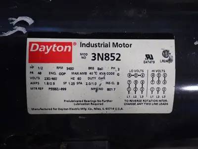 USED DAYTON 3N852