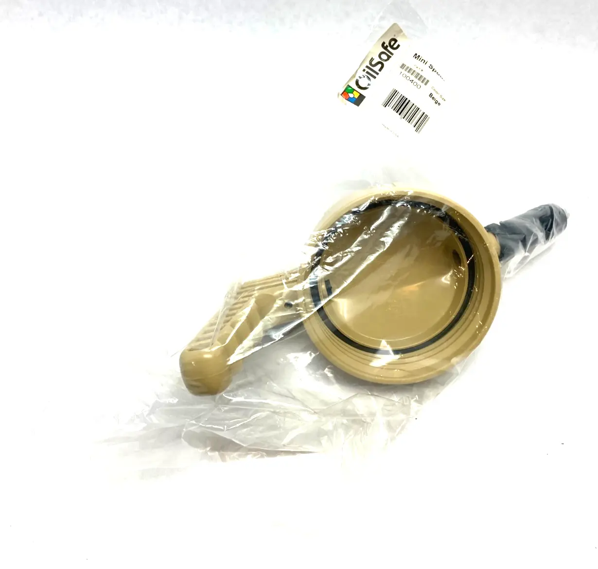 NEW OILSAFE MINI SPOUT LID, BEIGE