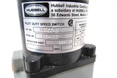 USED HUBBELL 122CC4S SPEED SWITCH