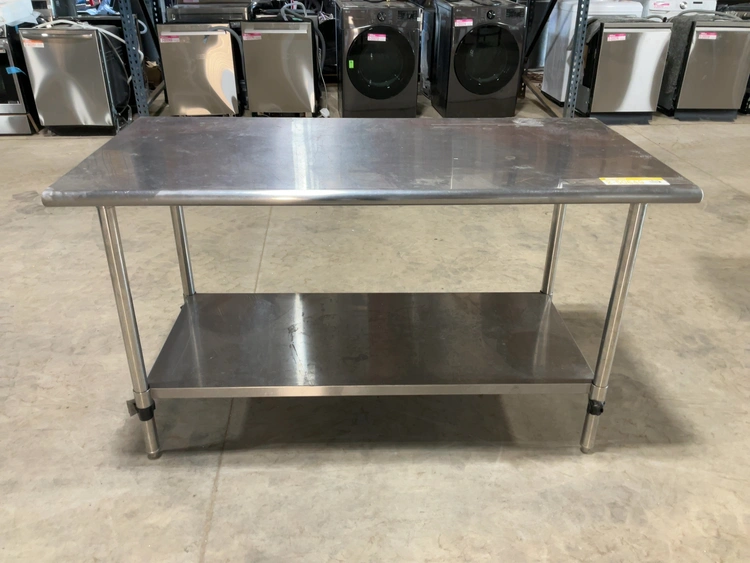 Used SAUBER SELECT PA8360 STAINLESS STEEL COMMERCIAL WORK TABLE 60” Food Prep Tables Michigan US | Miedema Asset Management Group #1580088