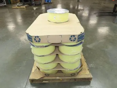 Poly Strapping Yellow Plastic Banding 1/4" W 6" x 4" Core