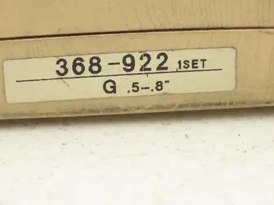 Mitutoyo 368-922 Holtest 3pt Micrometer Bore Gage .5-.65" .65-.8"  Set of 2