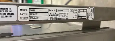 Belshaw TG50 Thermoglazer **New- Out of Box**