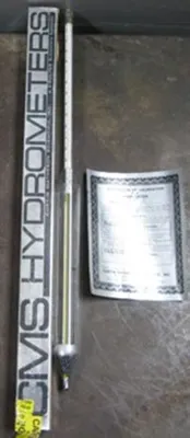 QTY. 1. CURTIN MATHESON SCIENTIFIC INC HYDROMETER,...