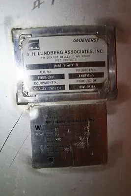USED A.H. LUNDBERG SYSTEMS TANKS