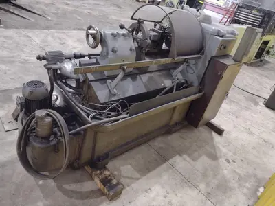 15" X 32" MANNAIONI MAN-AU-CYCLE THREADING LATHE, 4" HOLE: STOCK #16992
