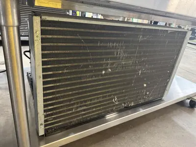 USED 2016 LESLIE FISHER ENGINEERING INC. STAINLESS STEEL CHILLER TABLE