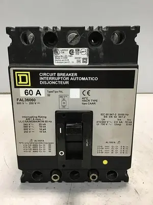 USED SQUARE D FAL36060 / SWITCH