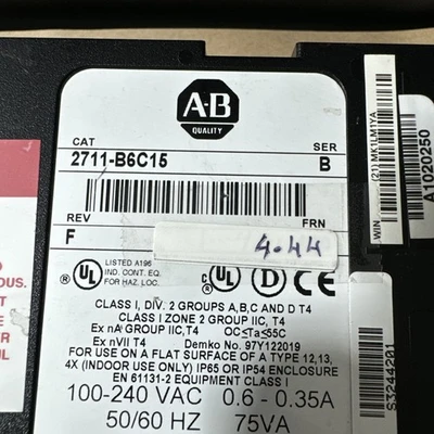 USED Allen-Bradley 2711-B6C15