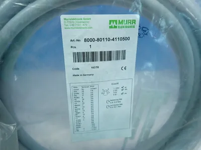 New | in-Stock MURR ELEKTRONIK 8000801104110500 Cable & Wire Ohio US | HGR 24 #1069988