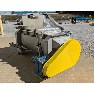 Used Industrial Stainless Steel Double Ribbon Blender - 36 Cu/Ft
