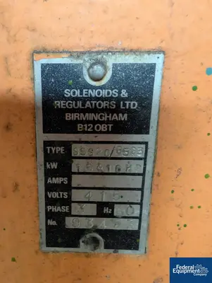 USED Morton 30 Gal Morton Mixtruder, Model BD.4, C/S, 15 HP