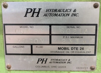 USED PH PH OGF 30 PRESS