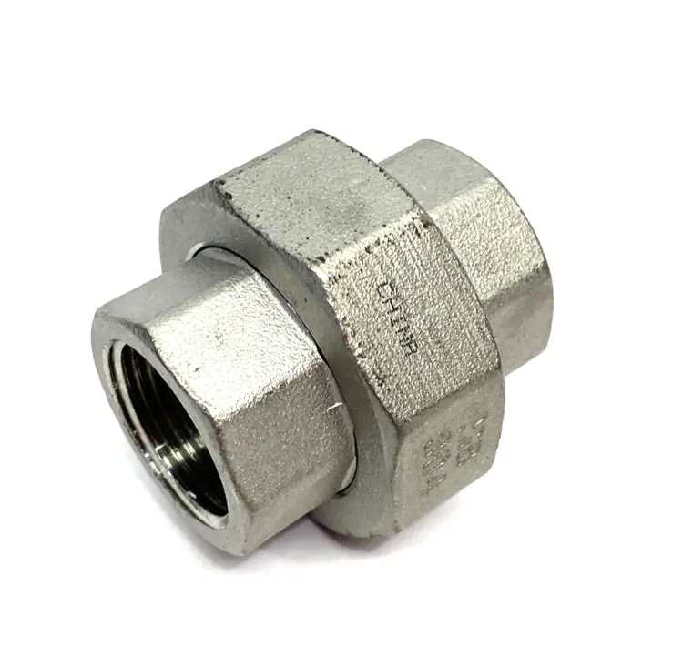 Used UNBRANDED 3/4" NPT FEMALE 304 STAINLESS STEEL UNION PIPE FITTING, CLASS 150 Valves/Fittings | Maverick Industrial Sales #1101009