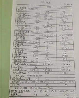 2002 SODICK PLUSTECH TR40EH Injection Molding Horizontal/Vertical | Machinery Network (5)