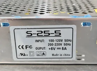 AC-DC S-25-5 Power Supply 100-120V 50Hz loc4A11