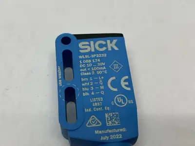 USED SICK PHOTOELECTRIC RETRO-REFLECTIVE SENSOR 0-8M, 0-12M SENSE 1058174