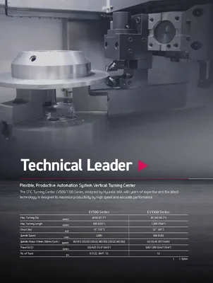 HYUNDAI WIA CNC MACHINE TOOLS LV1100RM/LM Vertical Turning Lathes | Hillary Machinery (17)