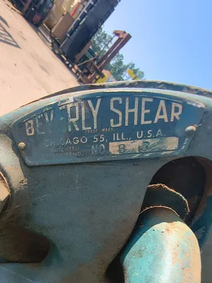 Used BEVERLY SHEAR B3 Hand Shears South Carolina US | ESS Industrial Equipment Sales #1284807