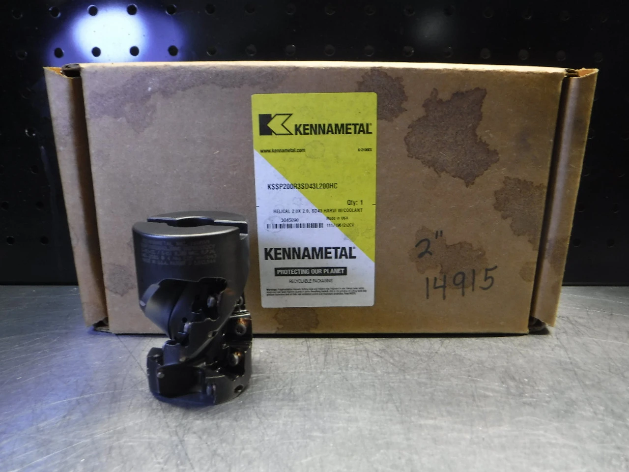 Kennametal 2" Indexable Milling Cutter 3/4" Arbor KSSP200R3SD43L200HC (LOC573A)