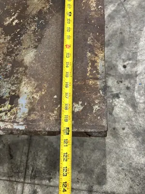 20,000 LBS (10 TON) x 120" x 60" STEEL WITH HARD TIRE TRANSFER CART CAR:  STOCK #23236