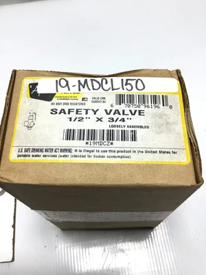 Apollo 19-MDCL150 Pressure Safety Relief Valve 1/2″ NPT Set 150 PSIG CAP 9896