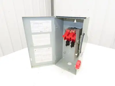 Eaton DH362URK Safety Disconnect Switch 60A 600V Non-Fusible 3 Pole 3R Enclosure