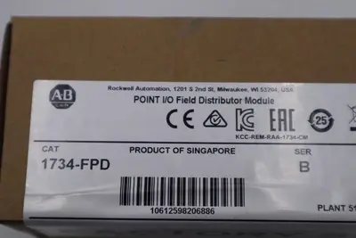 ALLEN BRADLEY 1734-FPD FIELD POWER DISTRIBUTOR MODULE POINT I/O STOCK L-238C