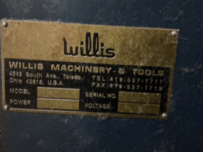 Used WILLIS CP-1550 Engine Lathes | Equipment Recovery Corp. #1330954