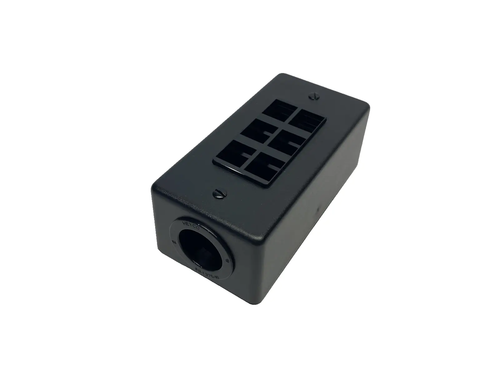 41089-6DN | Leviton  6-Port Din Rail Mount Box, Black - New Other