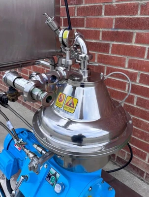 Alfa-Laval MAPX 205 sanitary separator skid, 316SS.