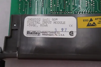 Bailey IMDSI02 Infi 90 Digital Input Module +5Vd 80mA SADR 19 2-7-4 #K-1642