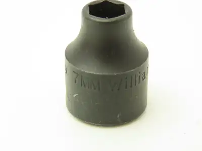 Williams 2M-607 IMP 3/8" Drive 7MM 6 Point Impact Socket Shallow Lot of 22
