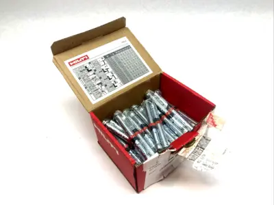 USED HILTI HSL4 M8 D12X117 40/20 HEAVY DUTY WEDGE ANCHOR LOT OF 40