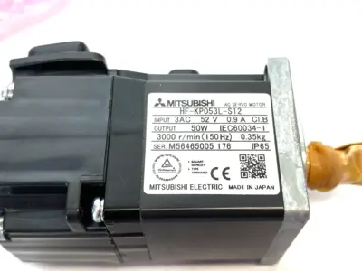 USED MITSUBISHI BRUSHLESS ROTARY SERVO MOTOR 50W 3000RPM