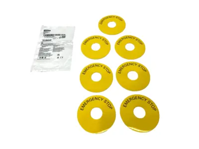 New | in-Stock Siemens E-Stop Backing Plate Self-Adhesive 23mm ID LOT OF 7 Switch Parts Michigan US | Maverick Industrial Sales #1390981