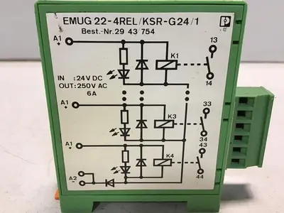 USED PHOENIX CONTACT EMUG22-4REL/KSR-G24/1
