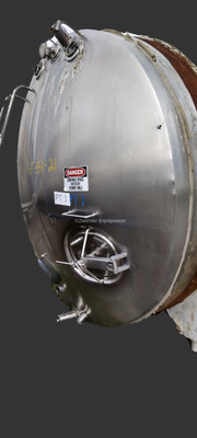 Cherry-Burrell Model HCW, 6,000 Gallon Refrigerated Horizontal Cylindrical Storage Tank