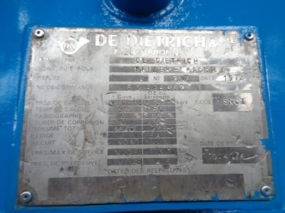 De Dietrich SR1000 Dryer Rotary Vacuum Conical See Also DR670 | Perry Equipment (7)