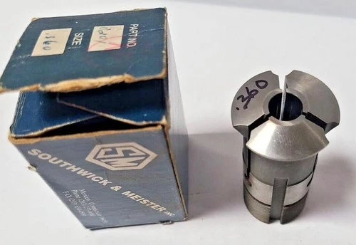 0201 .360 Extended Nose Machine Collet Southwick & Miester S&M